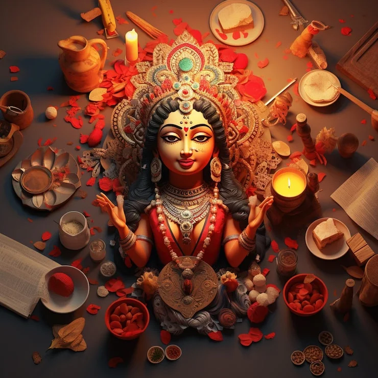 Kali Mata Pooja - Master Vikrath performing sacred rituals